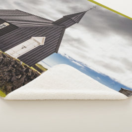 Cobertor Sherpa A Igreja Negra De Budir, Islândia