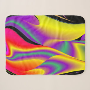 Cobertor Sherpa A magia das cores do Rainbowart Abstrato 3D
