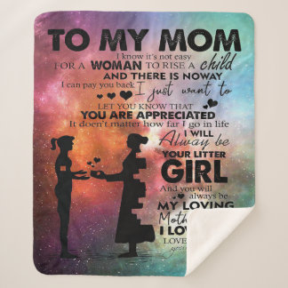 Cobertor Sherpa À Minha Mãe Presente | Novo declive |