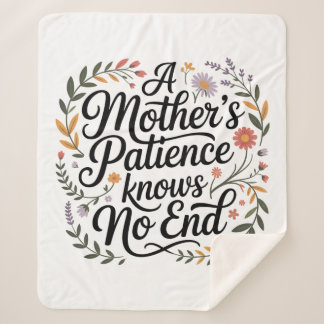 Cobertor Sherpa A Mother's Patience Knows No End
