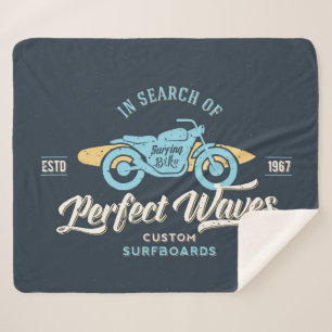 Cobertor Sherpa À procura do poster perfeito das ondas