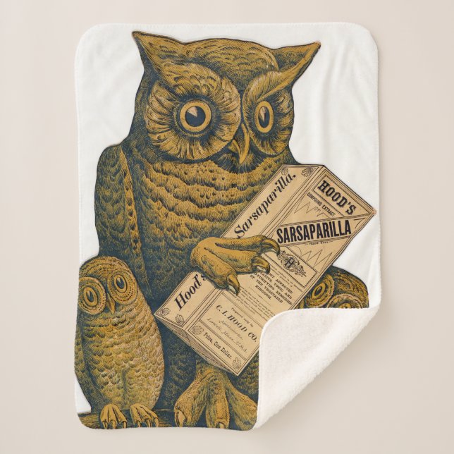 Cobertor Sherpa A Sarsaparilla Restorative Tonic de Hood. (Frente)