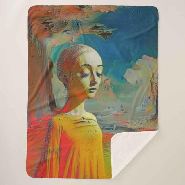 Cobertor Sherpa A surreal de tudo (Frente)