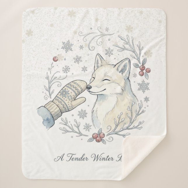 Cobertor Sherpa A Tender Winter Boop (Frente)