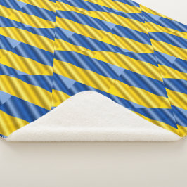 Cobertor Sherpa A Ucrânia Azul e Amarela inspirou a paz contra a g