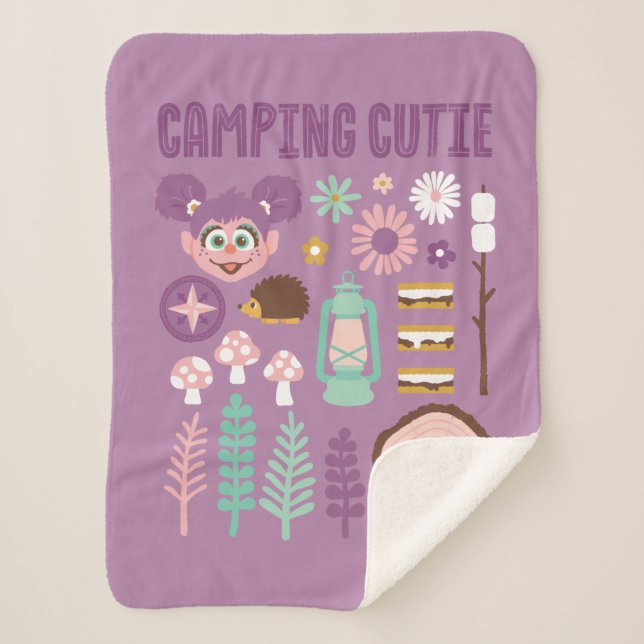 Cobertor Sherpa Abby Cadabby | Cutie de acampamento (Frente)