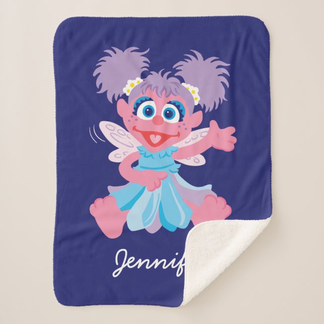 Cobertor Sherpa Abby Cadabby Fairy | Adicione seu nome (Frente)