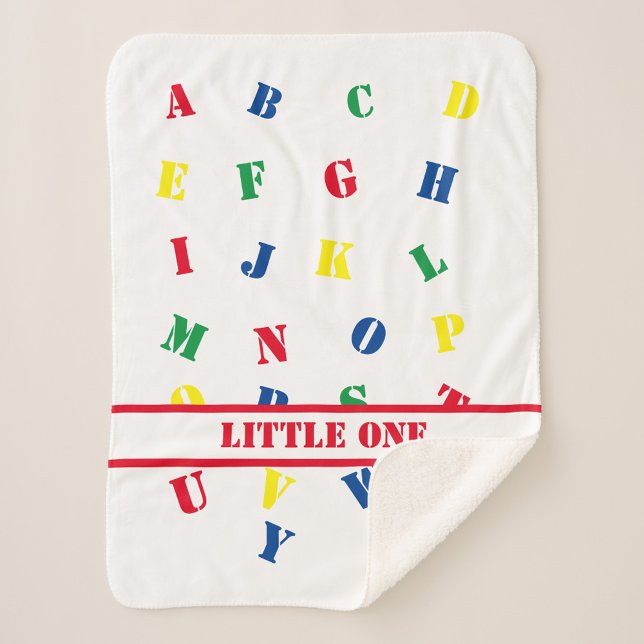 Cobertor Sherpa ABC Baby Girl Sherpa Blanket (Criador carregado)