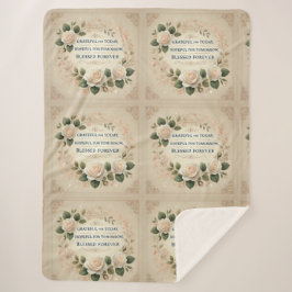 Cobertor Sherpa Abençoada Arte Al para sempre