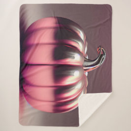 Cobertor Sherpa Abóbora Rosa Brilhante