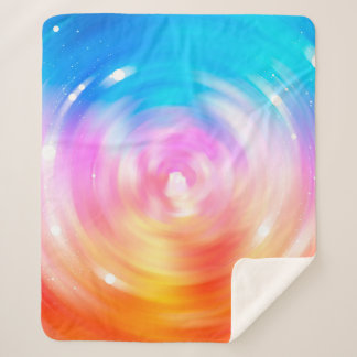 Cobertor Sherpa abstract background. brilliant circles background 