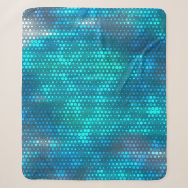 Cobertor Sherpa Abstract blue creative background (Frente)