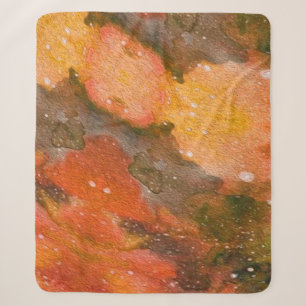 Cobertor Sherpa Abstract hand painted watercolor. Nice backgrounda