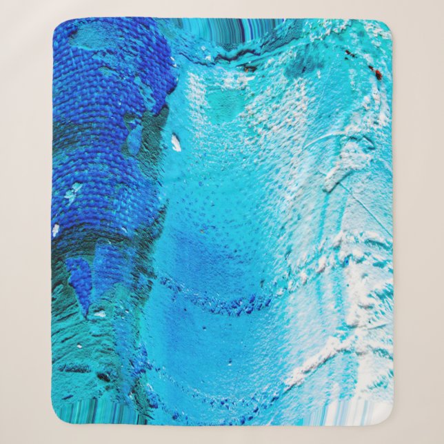 Cobertor Sherpa Abstract oil paint texture on canvas, background.  (Frente)