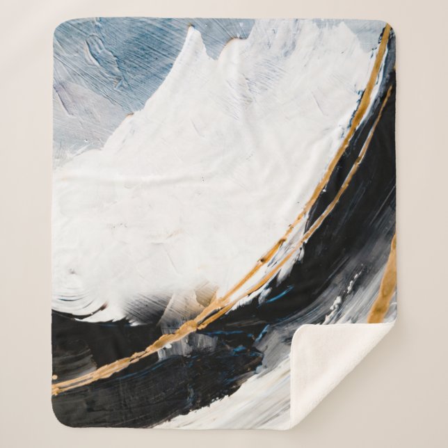 Cobertor Sherpa Abstract oil texture background. Paint on canvas.  (Frente)