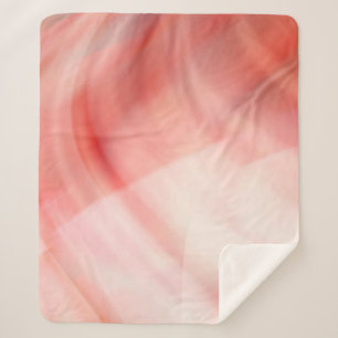 Cobertor Sherpa abstract red and pink background with white rings