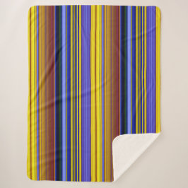 Cobertor Sherpa Abstract Stripes Design 1