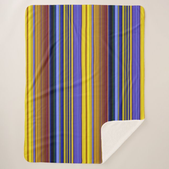 Cobertor Sherpa Abstract Stripes Design 1 (Frente)