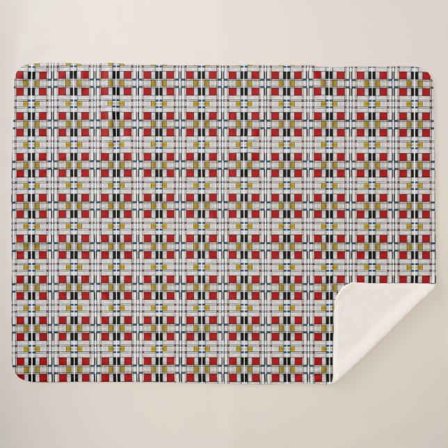 Cobertor Sherpa Abstrato (Frente (Horizontal))