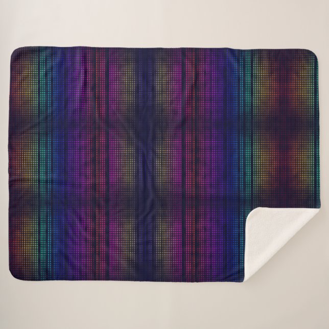 Cobertor Sherpa Abstrato (Frente (Horizontal))