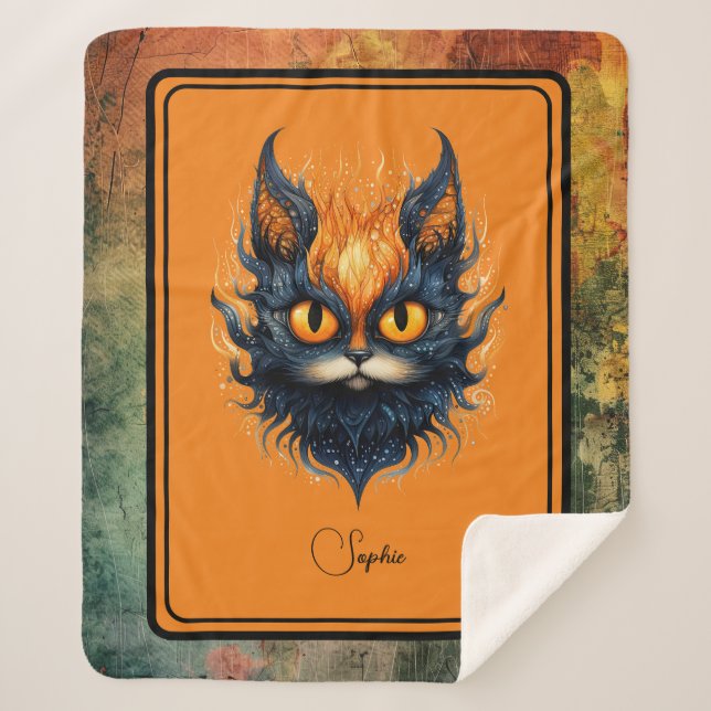 Cobertor Sherpa Abstrato Animal (Frente)