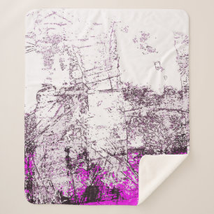 Cobertor Sherpa Abstrato de fundo de pintura moderno. Ilustração.