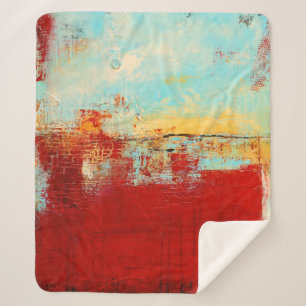 Cobertor Sherpa Abstrato de Red Alaskan