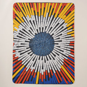 Cobertor Sherpa Abstrato em fita—Starburst
