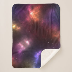 Cobertor Sherpa Abstrato Galaxy Constellations Arte Digital: II