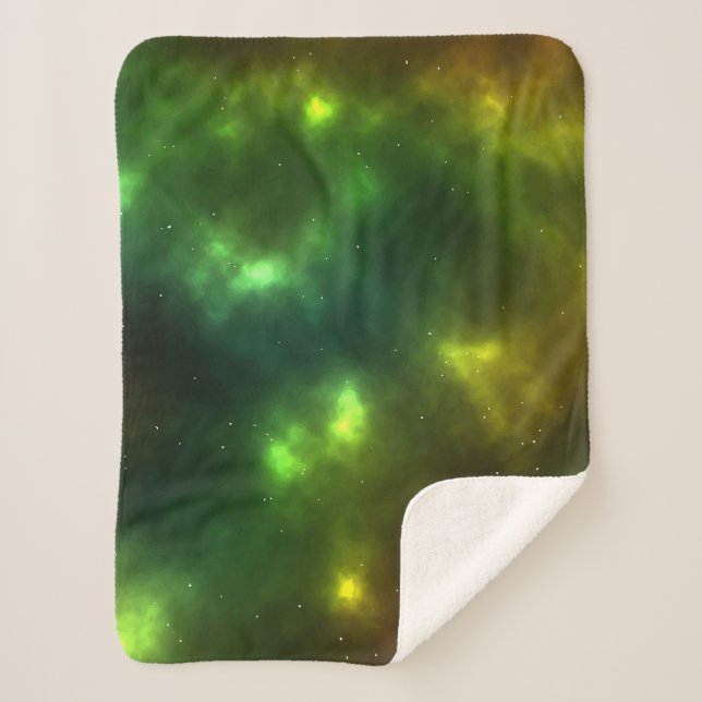 Cobertor Sherpa Abstrato Galaxy Constellations Digital Art: IV (Frente)