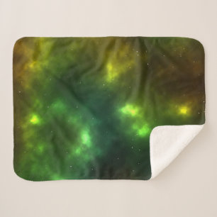 Cobertor Sherpa Abstrato Galaxy Constellations Digital Art: IV