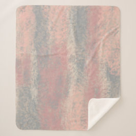 Cobertor Sherpa Abstrato Suave Cinza bege rosa