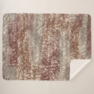 Cobertor Sherpa Abstrato Suave Cinza Beige Wine & Chocolate