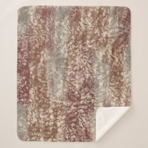 Cobertor Sherpa Abstrato Suave Cinza Beige Wine & Chocolate
