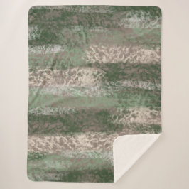 Cobertor Sherpa Abstrato Suave Cinza de matizes bege verde