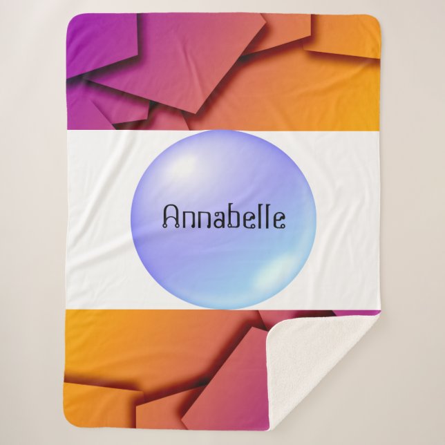 Cobertor Sherpa Abstrato temporária no minimalismo urbano (Frente)