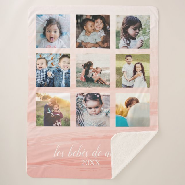 Cobertor Sherpa Abuela Pink Ombré Sherpa (Frente)