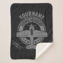 Academia Piloto de Avião Vintage Personalizado
