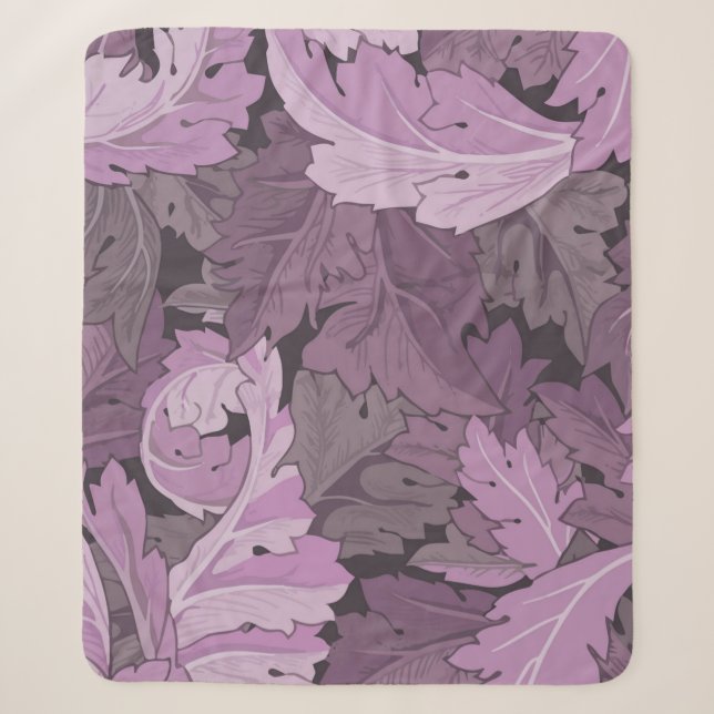 Cobertor Sherpa Acanthus, William Morris (Frente)