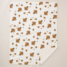 Cobertor Sherpa Ação de Graças à Turquia