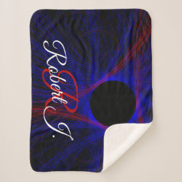 Cobertor Sherpa Accented Triangle Geometric Sherpa Blanket