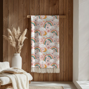 Cobertor Sherpa Aconchegante Céu Pastel para Crian