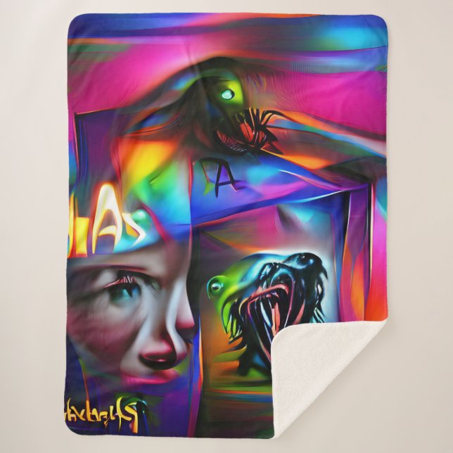 Cobertor Sherpa Aculofobia (Frente)