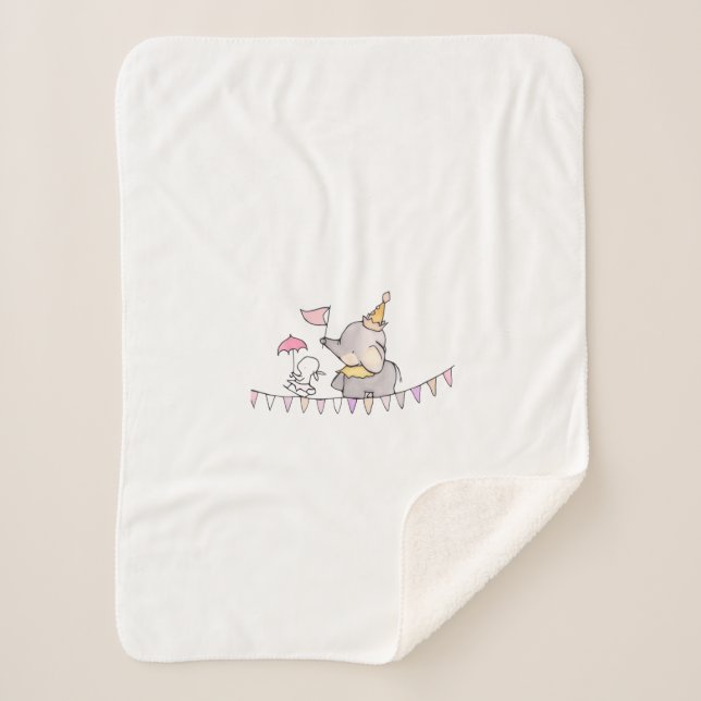 Cobertor Sherpa adesivos para crianças Sherpa Blanket (Frente)