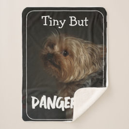 Cobertor Sherpa Adorável Personalizado Terrier Mãe Cachorro Pet