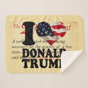 COBERTOR SHERPA ADORO DONALD TRUMP