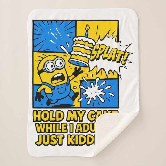 Cobertor Sherpa Adultos Apenas Brincando Engraçado (Frente)