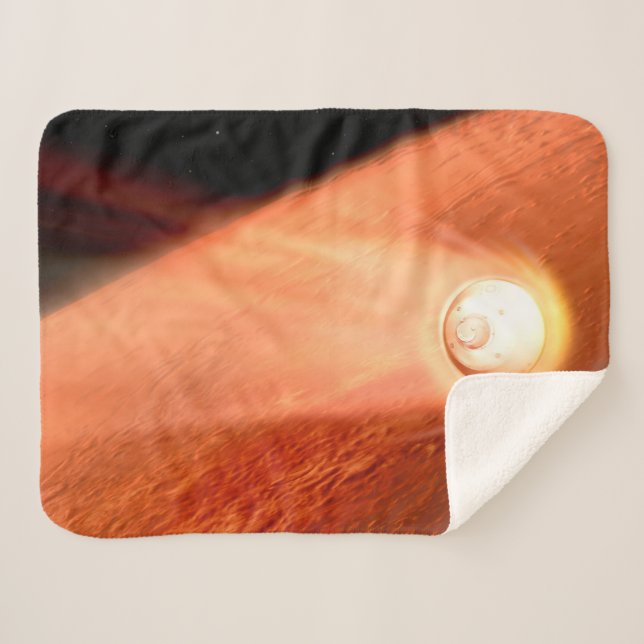 Cobertor Sherpa Aeródromo Com Perseverança Descendente Da Superfíc (Frente (Horizontal))