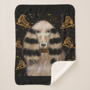 COBERTOR SHERPA AFGHAN HOUND OURO 