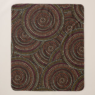Cobertor Sherpa African Boho: Arte Tribal Sem Costura.